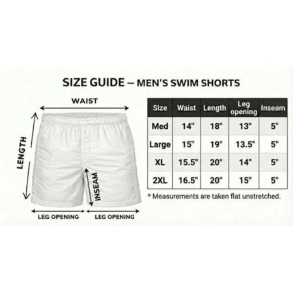 2 Pack Men’s Swim Trunks Cargo Board Shorts Mesh Liner Quick Dry Beach 3 Pockets - Picture 2 of 8